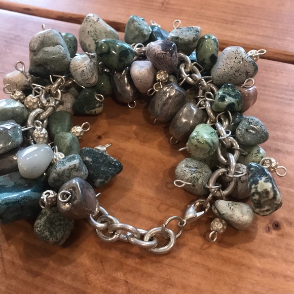 Handmade Turquoise and Silver Bracelet - Picture 2 of 4